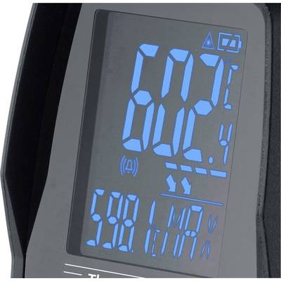 'Digitale thermometer bij 60,2 °C en 59,1 °C maximumwaarde' toont nauwkeurige temperatuurmeting op blauw verlicht display.