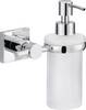tesa hukk 40255-00000-00 Zeepdispenser 200 ml Chroom (glanzend), Wit (gesatineerd)