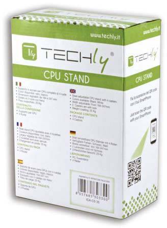 TECHly ICA-CS-34 ICA-CS-34 PC-houder Zwart Belastbaar tot: 25 kg-2