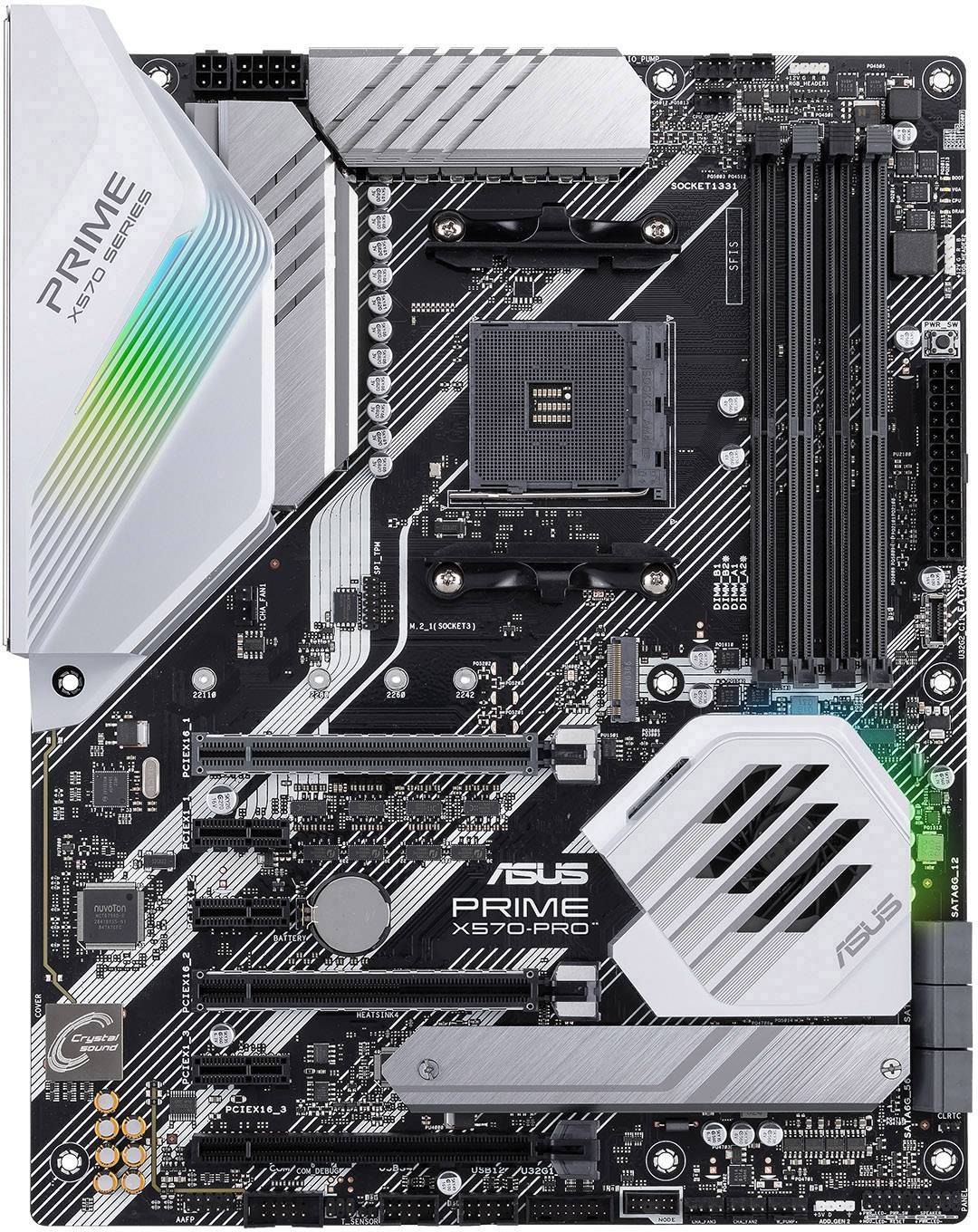 Asus Prime X570-Pro Moederbord Socket AMD AM4 Vormfactor ATX Moederbord chipset AMD® X570-3