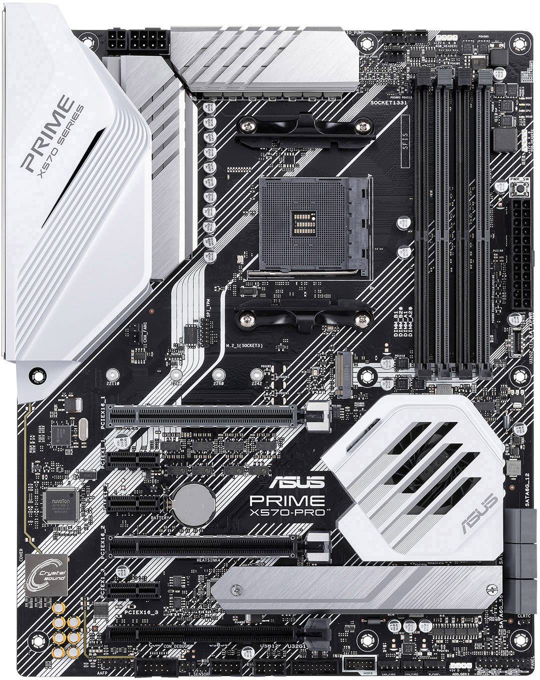 Asus Prime X570-Pro Moederbord Socket AMD AM4 Vormfactor ATX Moederbord chipset AMD® X570-4