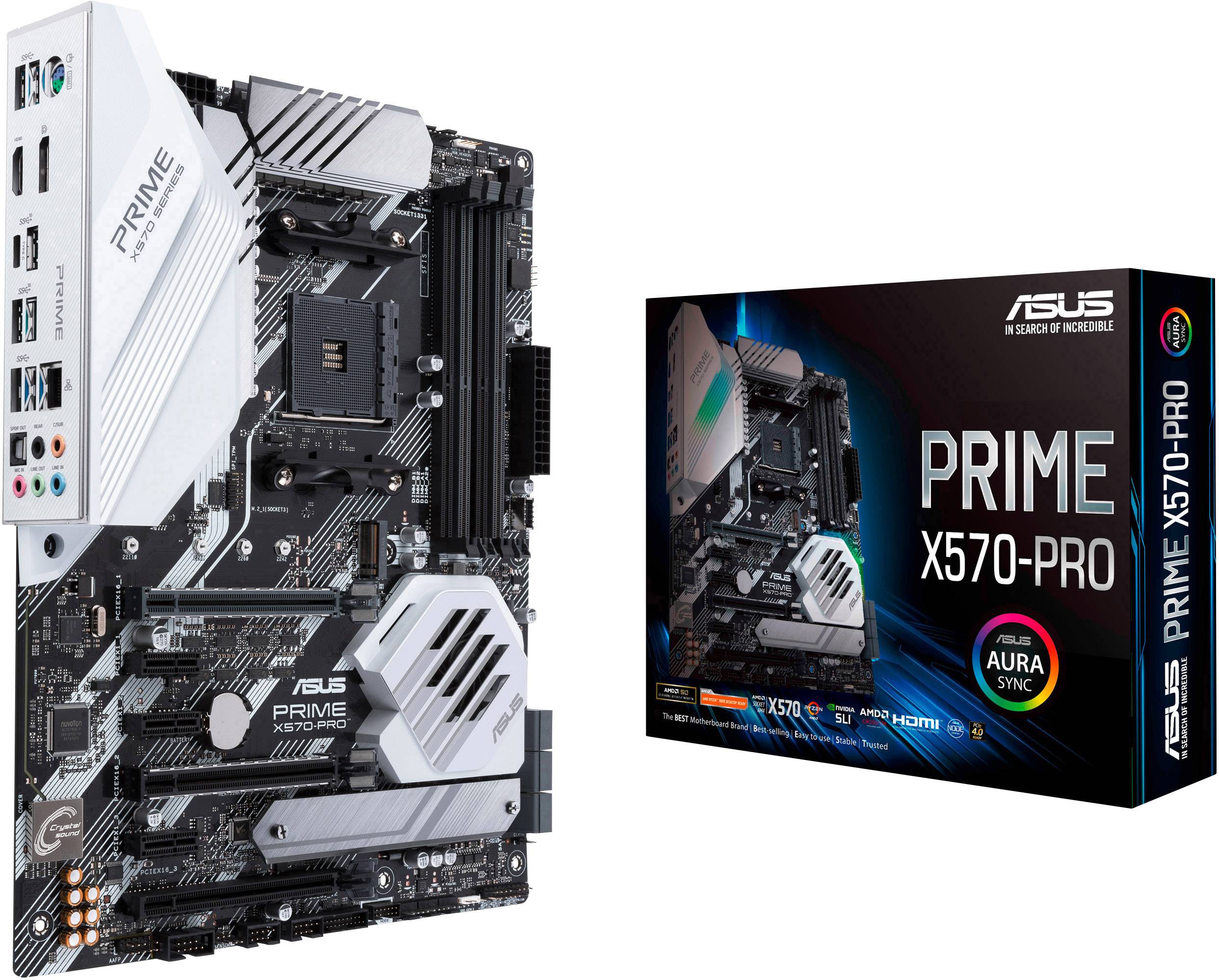 Asus Prime X570-Pro Moederbord Socket AMD AM4 Vormfactor ATX Moederbord chipset AMD® X570-5