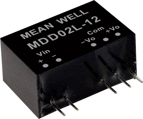 MEAN WELL MDD02M-09 DC/DC-convertermodule 111 mA 2 W Aantal uitgangen: 2 x Inhoud 1 stuk(s)