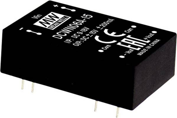 MEAN WELL DCWN06A-05 DC/DC-convertermodule   500 mA 6 W Aantal uitgangen: 2 x Inhoud 1 stuk(s)