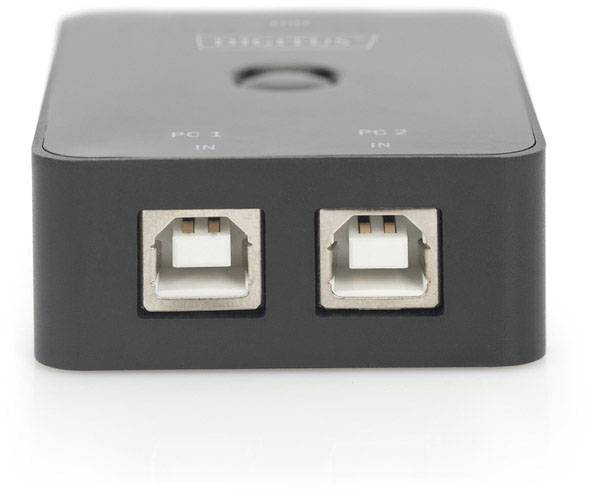 Digitus DA-70135-2 1 + 2 poorten USB 2.0-schakelaar Zwart-1