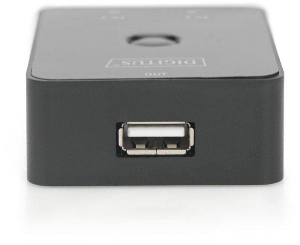 Digitus DA-70135-2 1 + 2 poorten USB 2.0-schakelaar Zwart-2