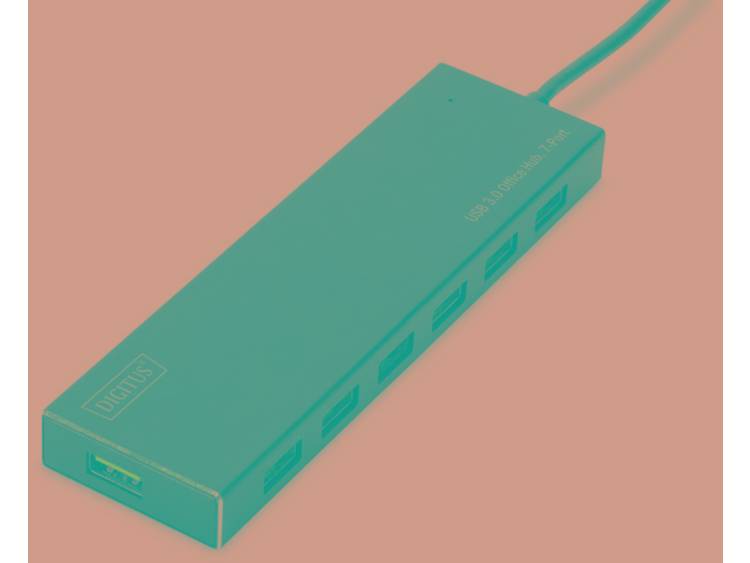 Digitus DA-70241-1 USB 3.0 (3.1 Gen 1) Type-A 5000Mbit-s Grijs hub & concentrator