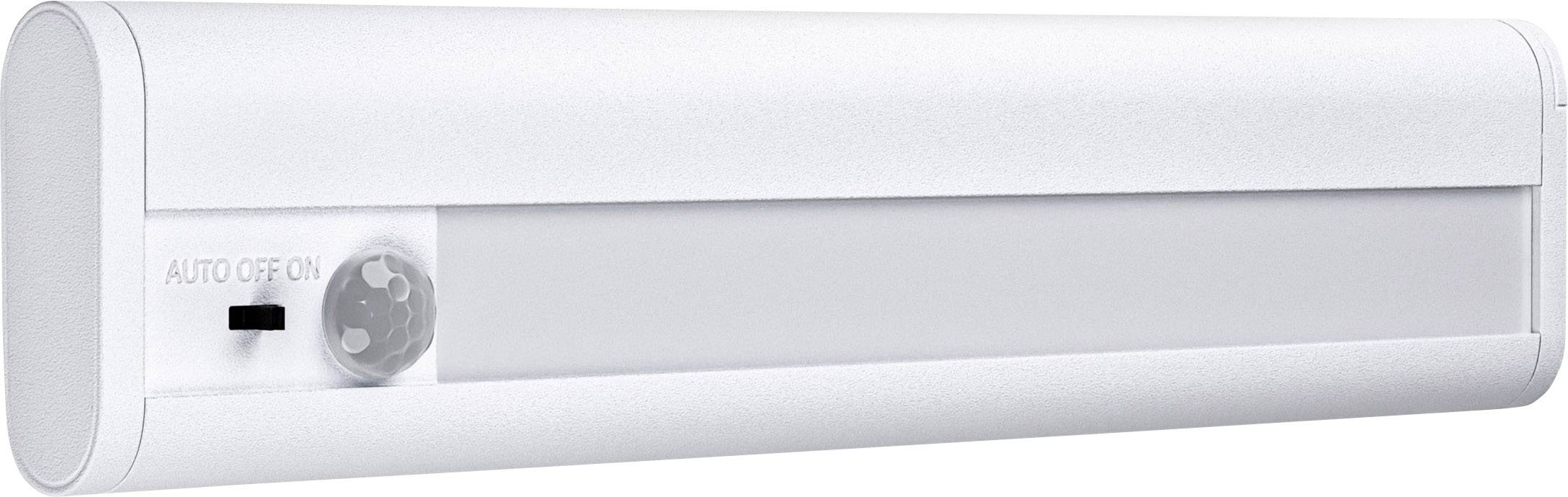 Witte LED-lamp met sensor en schakelaar voor 'Auto', 'Uit', 'Aan'. Ideaal voor gebruik in kledingkasten of kasten.