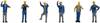 NOCH 0015279 H0 Rangeerders tijdperk III&IV. figuren Geverfd, Staand