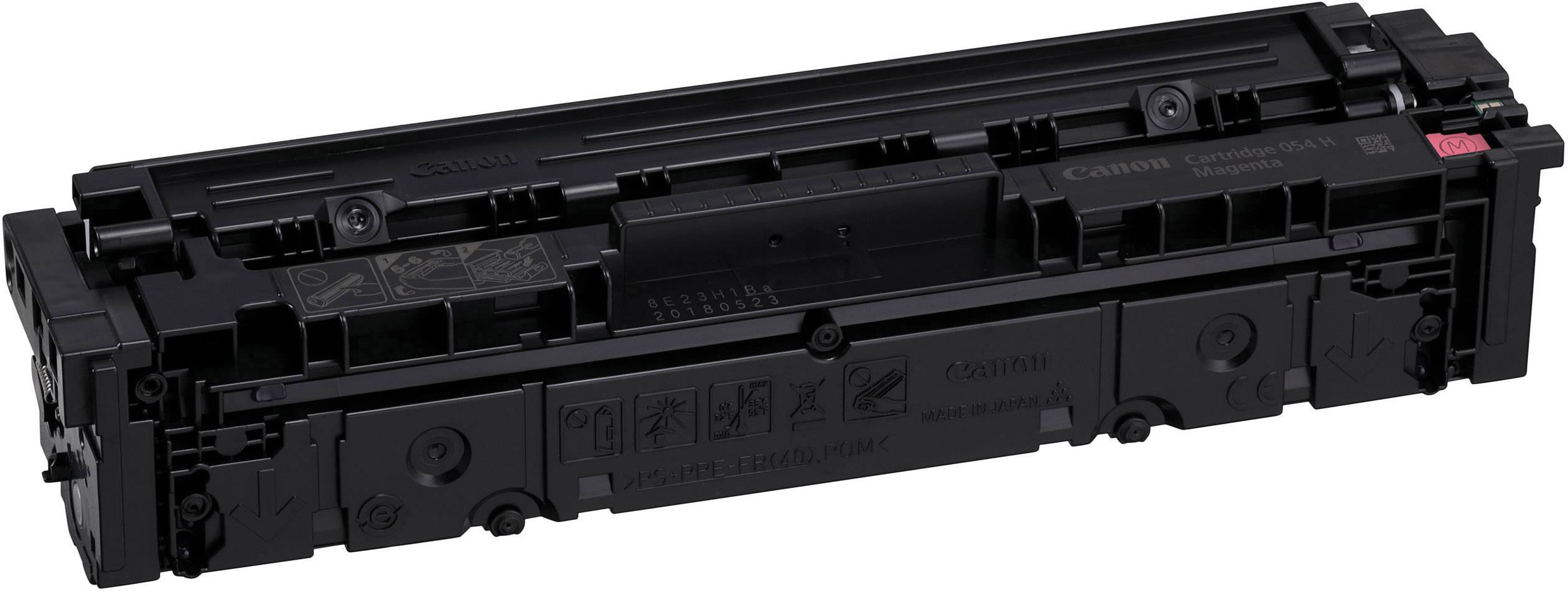 Zwarte tonercartridge voor printer, rechthoekige vorm met meerdere aansluitingen en transportmechanismen, fabrikant Canon.
