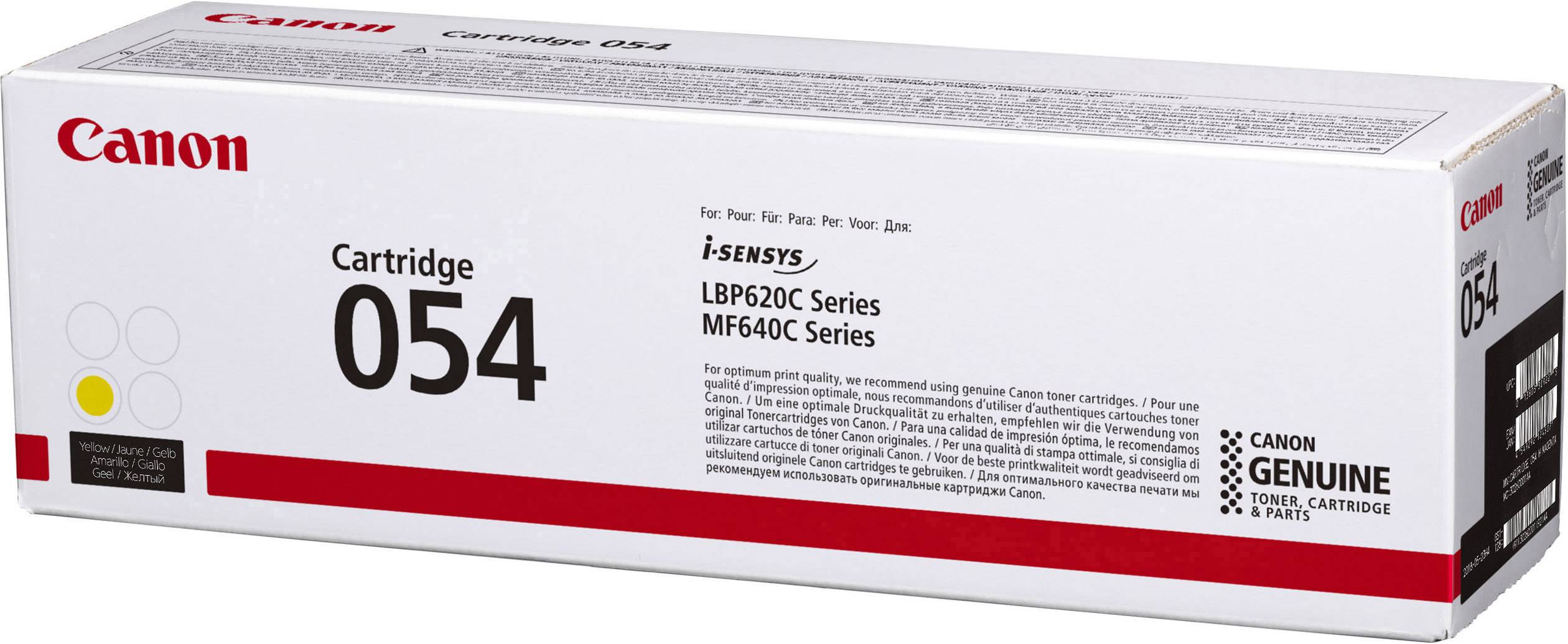 Een verpakking van Canon inktpatroon 054, compatibel met de LBP620C en MF640C serie.