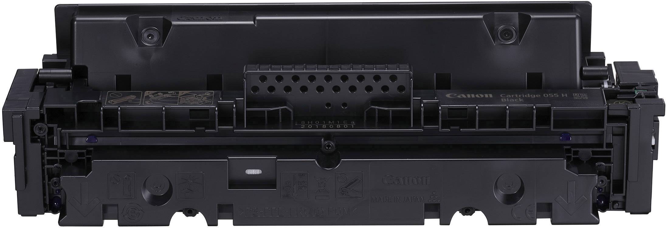 Een zwarte printtonerpatroon in rechthoekige vorm, geschikt voor een laserprinter.