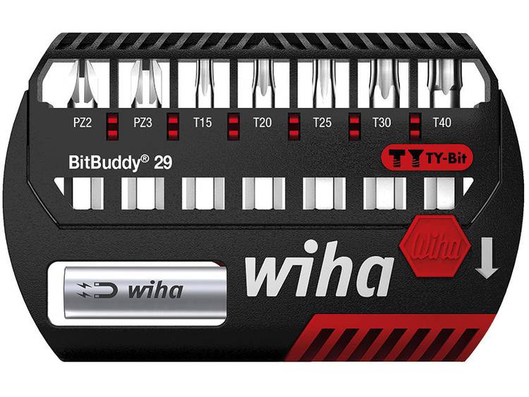 Wiha Bitset BitBuddy® TY-bit 29 mm Phillips, Pozidriv, TORX® 8-delig 1-4 (42139)