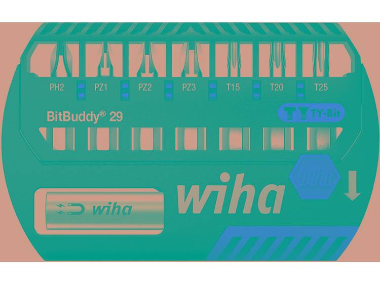 Wiha Bitset BitBuddy® TY-bit 29 mm Phillips, Pozidriv, TORX® 8-delig 1-4 (42137)