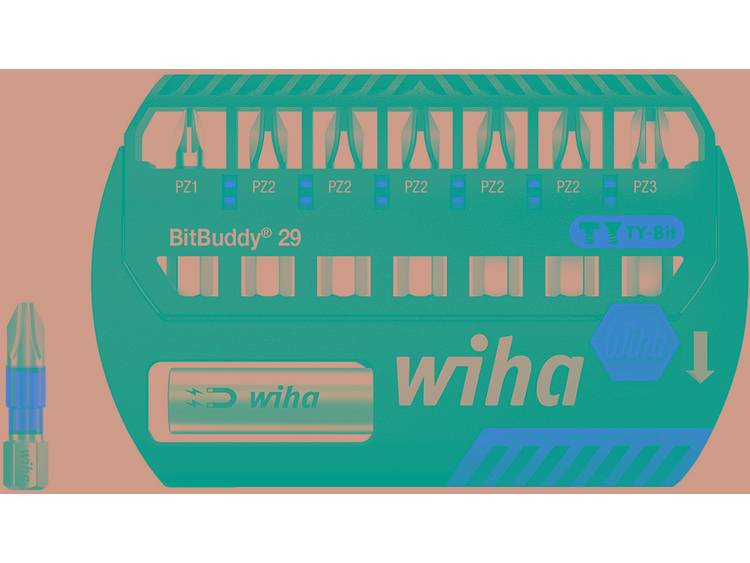 Wiha Bitset BitBuddy® TY-bit 29 mm Pozidriv 8-delig 1-4 (42098)