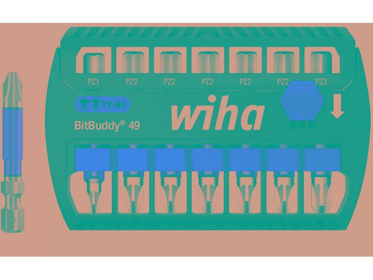 Wiha Bitset BitBuddy® TY-bit 49 mm Pozidriv 7-delig 1-4 (42099)