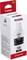 Witte Canon PIXMA inktfles, model 50 PGBK, in een verpakking met rood en wit design.