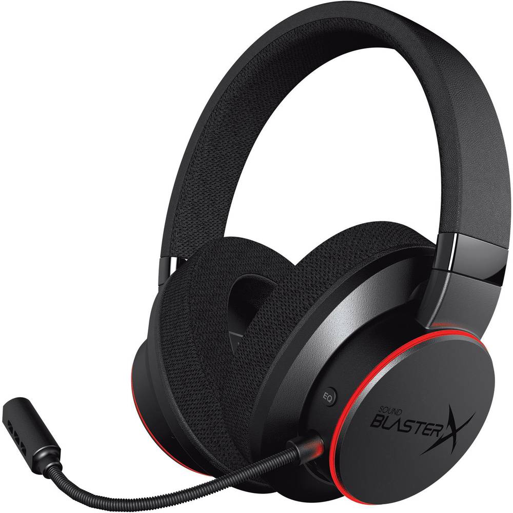 Sound BlasterX SoundBlaster X H6 Over Ear headset Gamen Kabel 7.1 Surround Zwart, RGB Ruisonderdrukking (microfoon) Volumeregeling, Microfoon uitschakelbaar