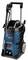 'Bosch Professional Hogedrukreiniger', blauw-zwart, met wielen en handgreep voor mobiliteit. Bevat een slang en een spuitpistool.