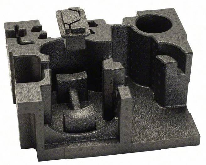 Gietijzeren onderdeel met complexe vormen en meerdere lagen, mogelijk deel van een industriële machine of gereedschap.