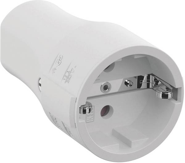 Bachmann 960.203 Koppeling met randaarde Polyamide 250 V Wit IP20