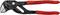 Een rode tang met het opschrift 'Knipex 86 01 180', geschikt voor verschillende grijpwerkzaamheden in de ambachtelijke sector.