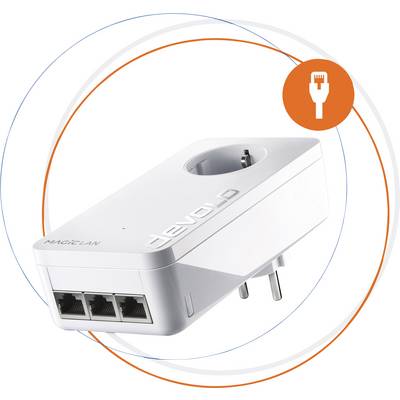 Devolo Magic 2 LAN triple Powerline uitbreidingsadapter 8507 NL Powerline 2400 MBit/s-0