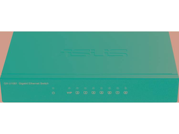 Asus GX-U1081 Netwerk switch 8 poorten 10-100-1000 Mbit-s