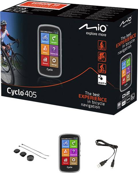 MIO CYCLO 405 HC Fietsnavigatie Fietsen Europa Spatwaterdicht, GPS