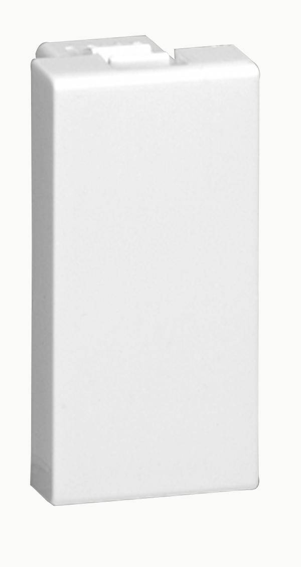 Een rechthoekige, witte kunststof container met een gladde oppervlakte en licht afgeronde randen.