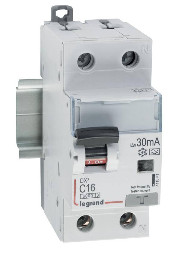 Legrand 411061 Aardlekschakelaar/zekeringautomaat 16 A 230 V/AC