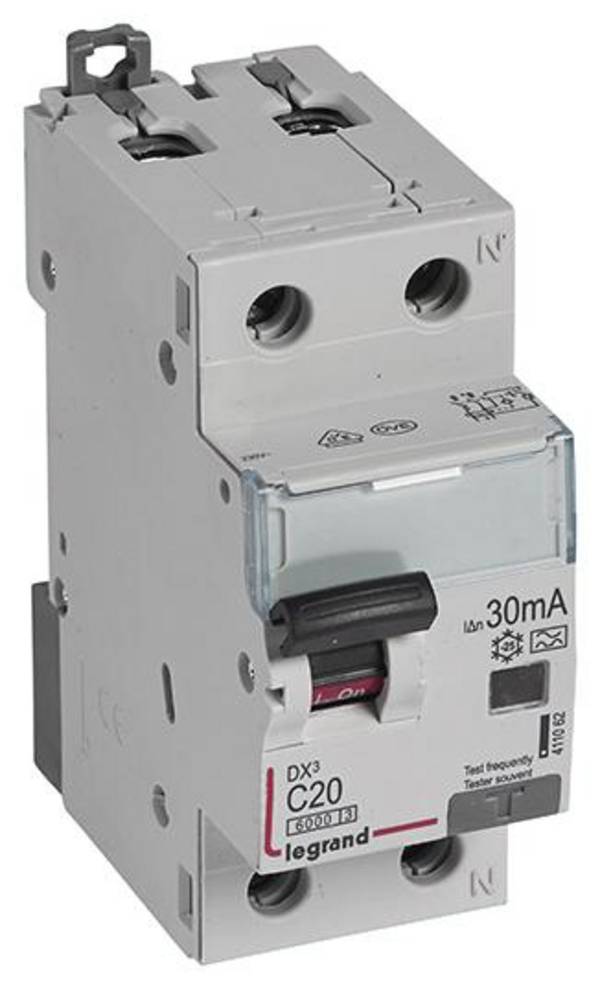 Legrand 411062 Aardlekschakelaar/zekeringautomaat 20 A 230 V/AC