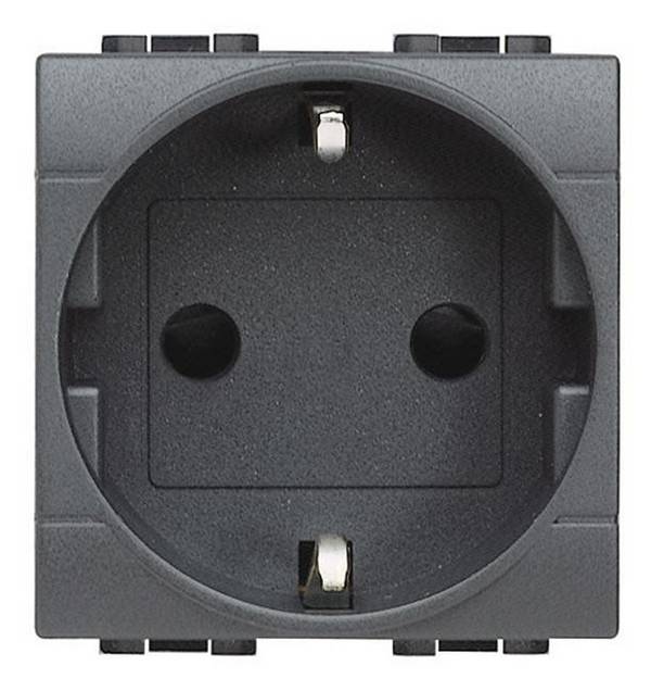 Legrand L4141AN  Contactdoos Living&Light Antraciet  1 stuk(s)