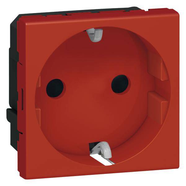 Legrand 077218 Contactdoos Mosaic Rood 1 stuk(s)