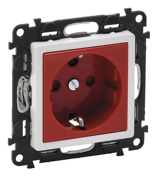 Legrand 753131 Contactdoos Valena Life Allure Rood 1 stuk(s)