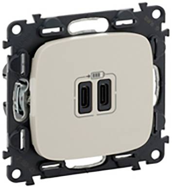 Legrand 755346 USB-stopcontact Valena Life Allure Beige 1 stuk(s)
