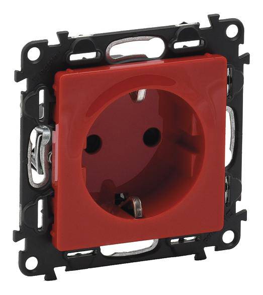 Legrand 753129 Contactdoos Valena Life Allure Rood 1 stuk(s)