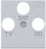 Legrand NT4207 Afdekking Living&Light Grijs 1 stuk(s)