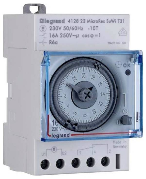 Legrand Legrand 412809 DIN-rail schakelklok Analoog 230 V