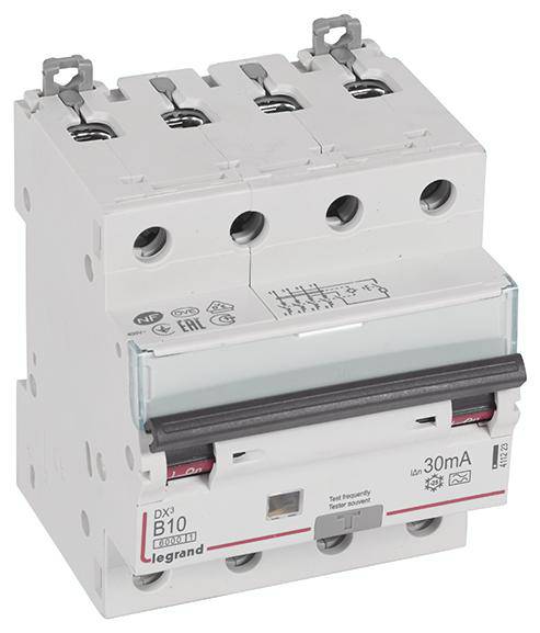 Legrand 411223 Aardlekschakelaar/zekeringautomaat 10 A 400 V/AC