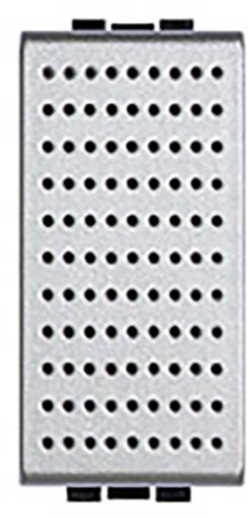 Grijze metalen rasp met nauw aaneengesloten gaten voor fijn raspen.