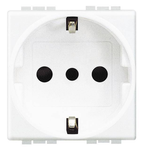 Legrand N4140  Contactdoos Living&Light Wit  1 stuk(s)