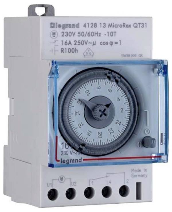 Legrand Legrand 412810 DIN-rail schakelklok Analoog 230 V