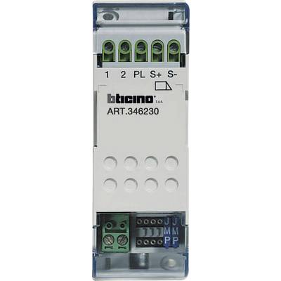 Elektrische module met het opschrift 'bticino ART.346230', met meerdere aansluitklemmen boven en onder.
