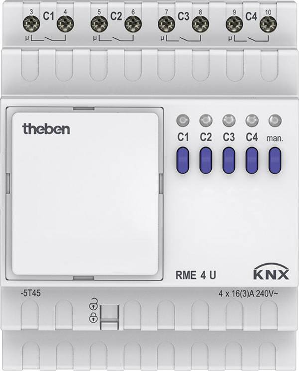 Theben KNX 4930228 Schakelactor    RME 4 U KNX