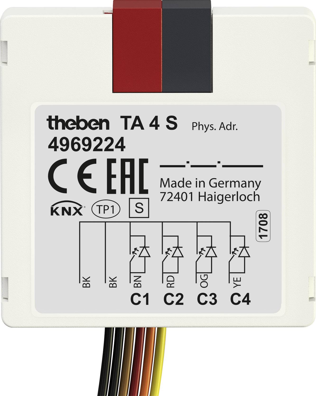 KNX 4-voudige binaire ingang inbouw