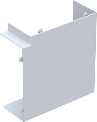 L-vormig metalen verbindingselement met bevestigingsoren, geschikt voor montage aan wanden of andere oppervlakken.