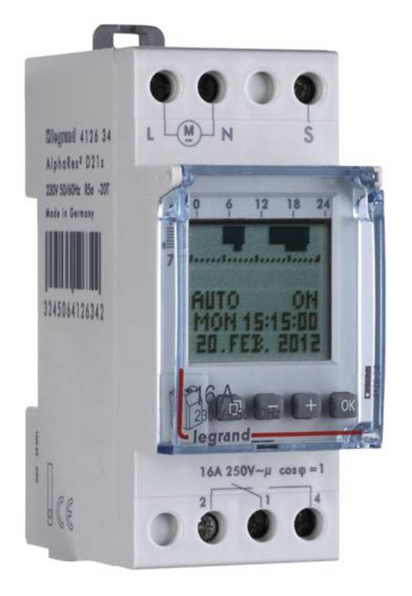 Legrand Legrand 412634 DIN-rail schakelklok Digitaal 230 V