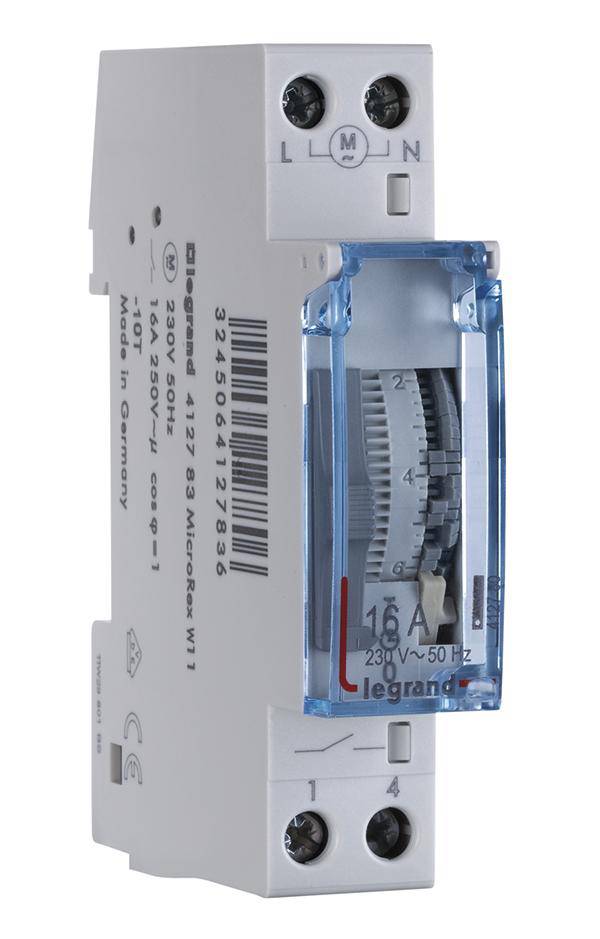 Legrand Legrand 412783 DIN-rail schakelklok Analoog 250 V