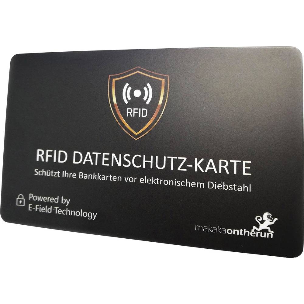 Makaka on the run RFID NFC Blocker-kaart Makaka on the run Zwart X000W4TFY9 1 stuk(s)